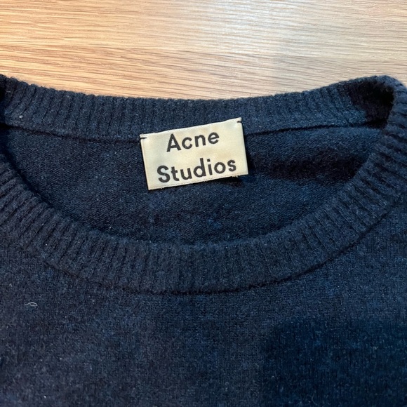 Acne Studios - Navy Wool Sweater - Picture 3 of 3